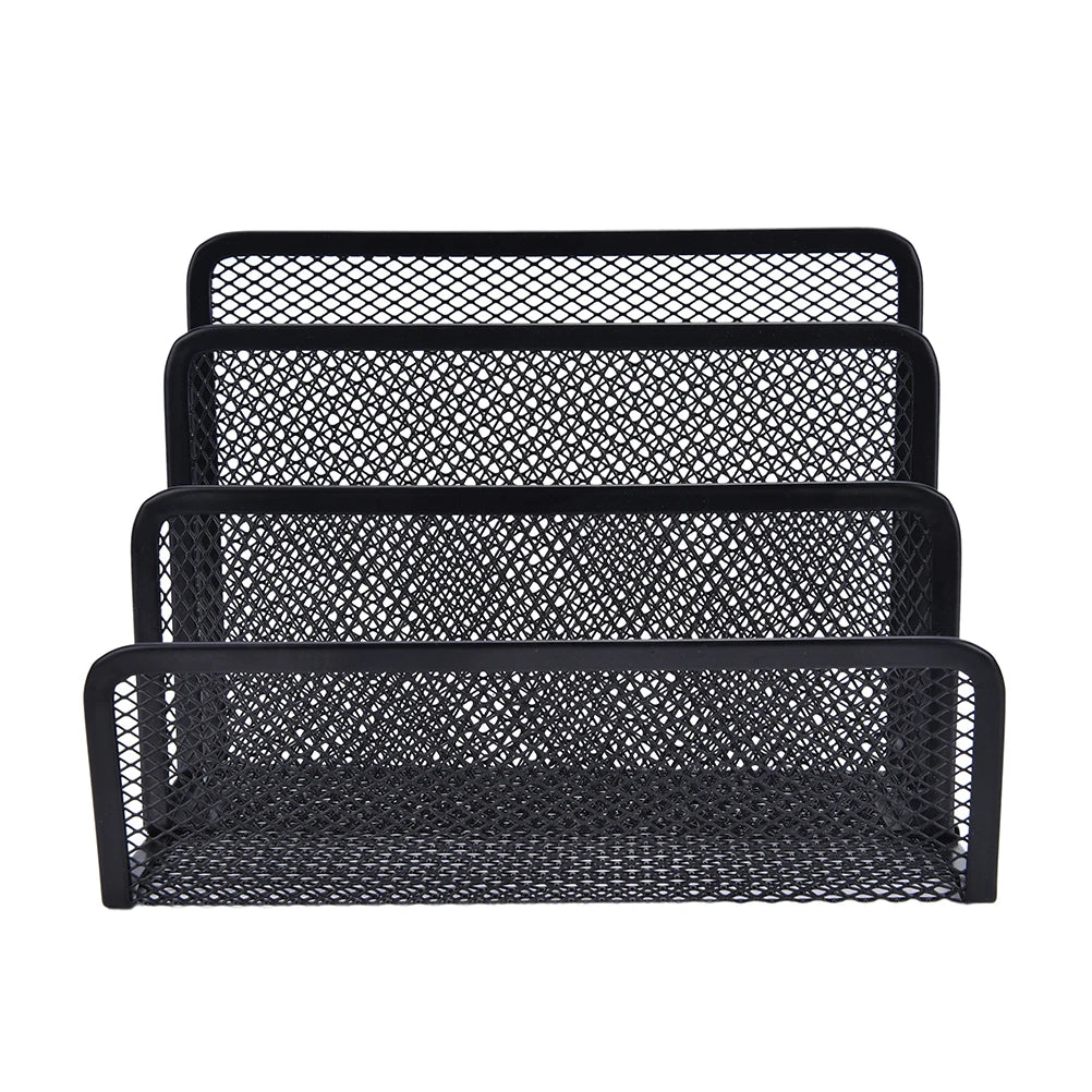 Black Mesh Letter Paper File Storage Rack