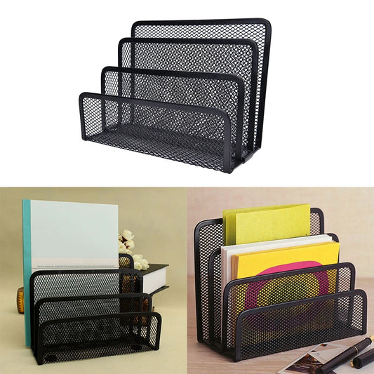 Black Mesh Letter Paper File Storage Rack