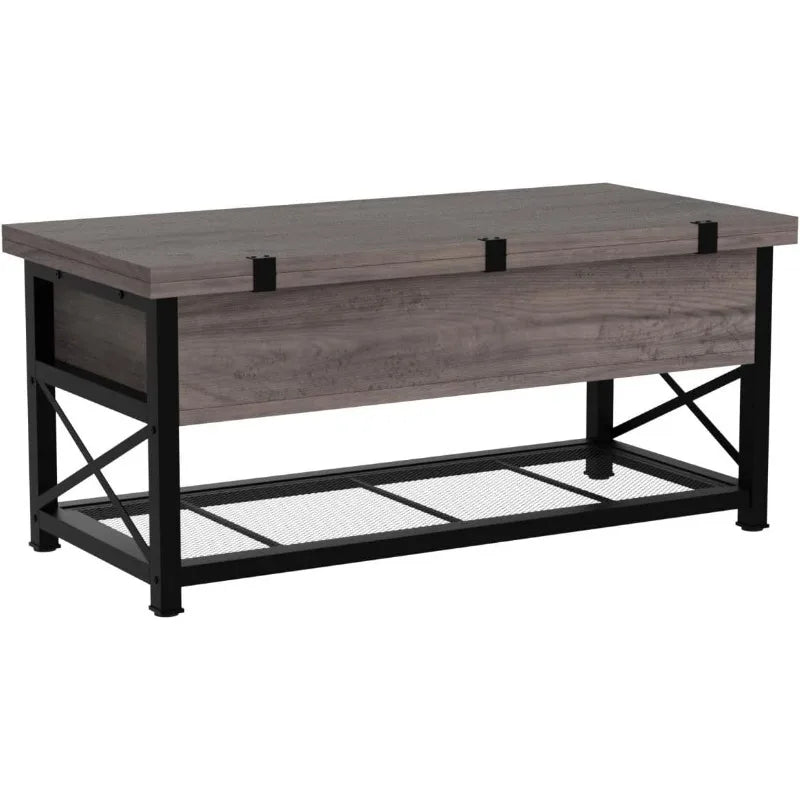 Multi-Function Small Coffee Table with Storage