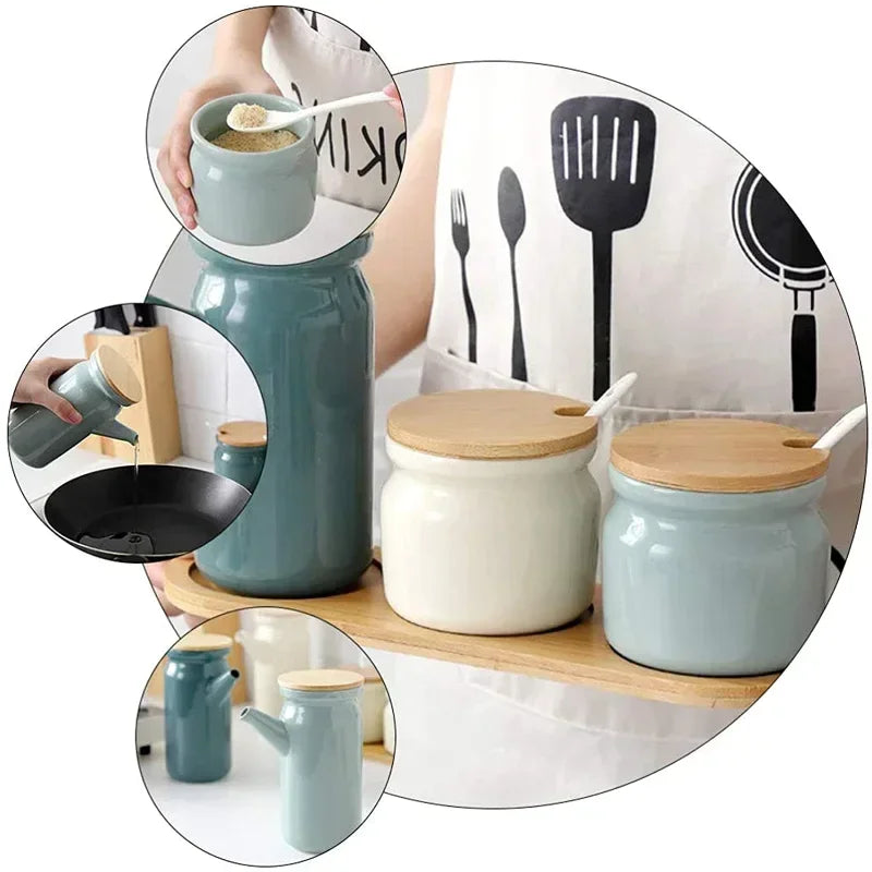 Kitchen Seasoning Tank Set