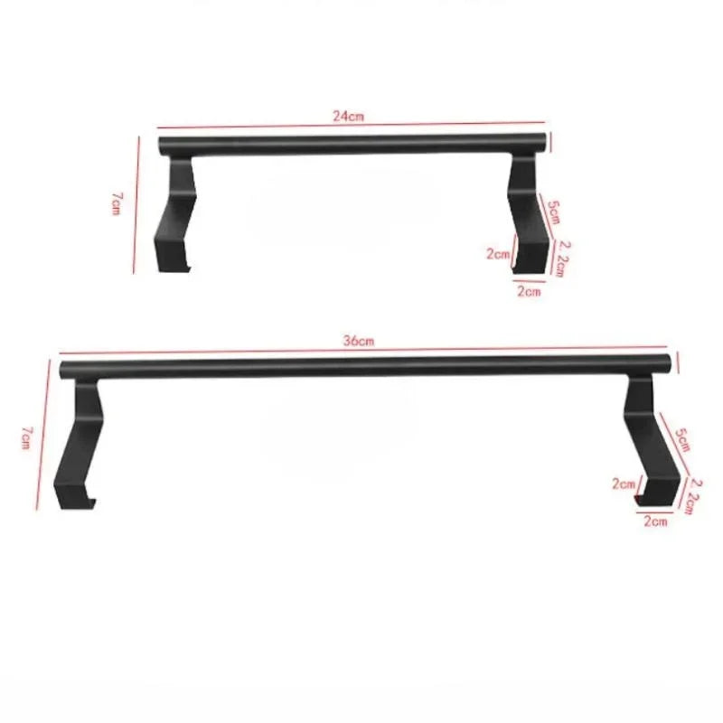 Towel Rod Steel Metal Wire Over Cabinet Towel Rack