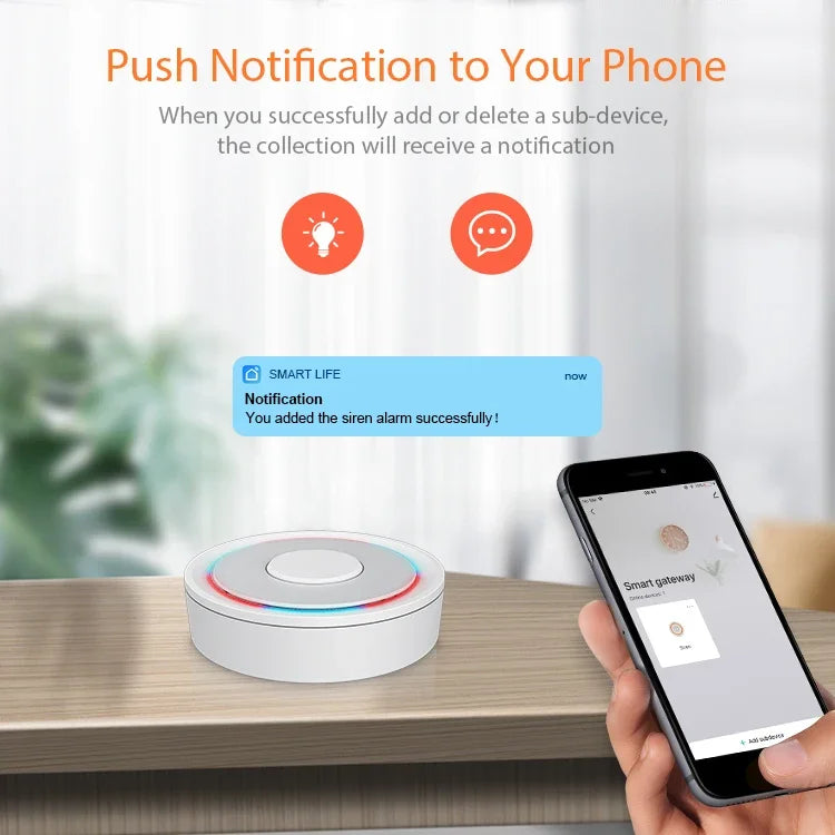 CORUI Tuya And Homekit Smart Zigbee Gateway Smart Life App