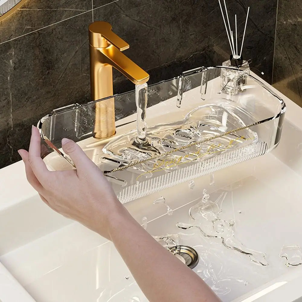 Wall-mounted Plastic Bathroom Shelf