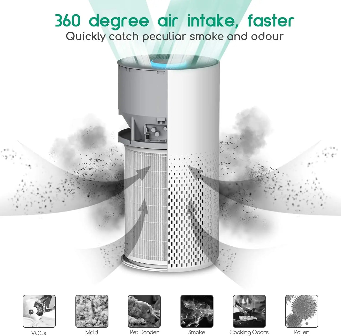 Air Purifier And Humidifier Combo For Home