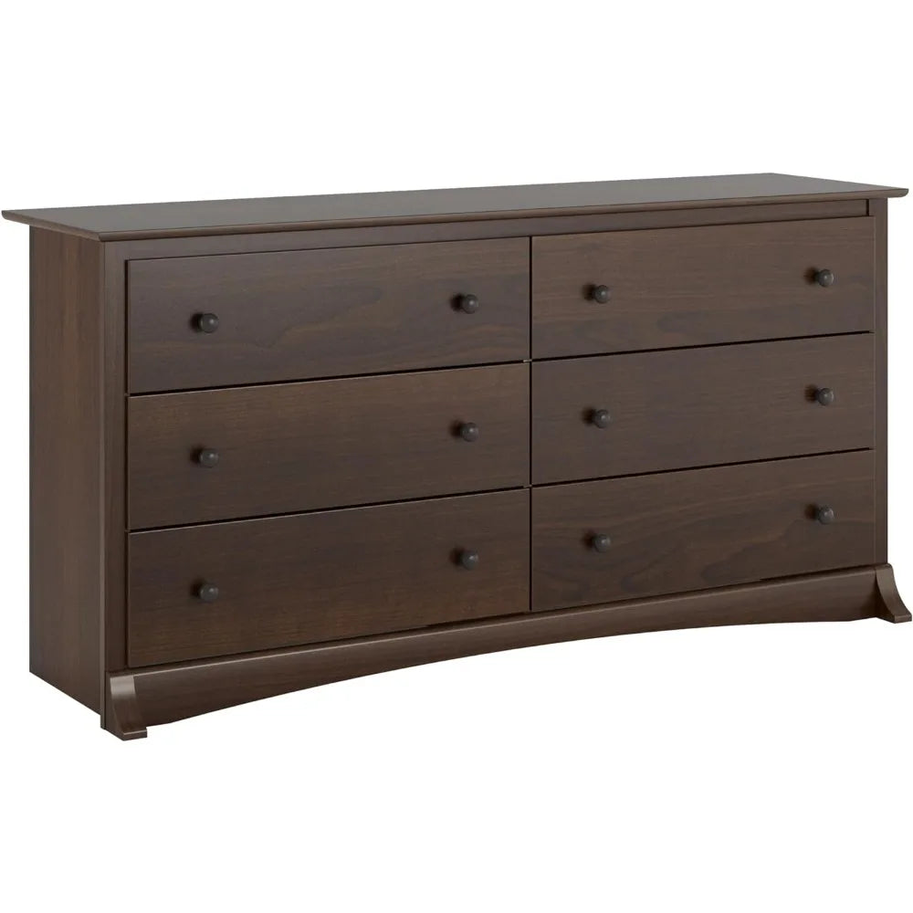 Espresso Double Dresser for Bedroom