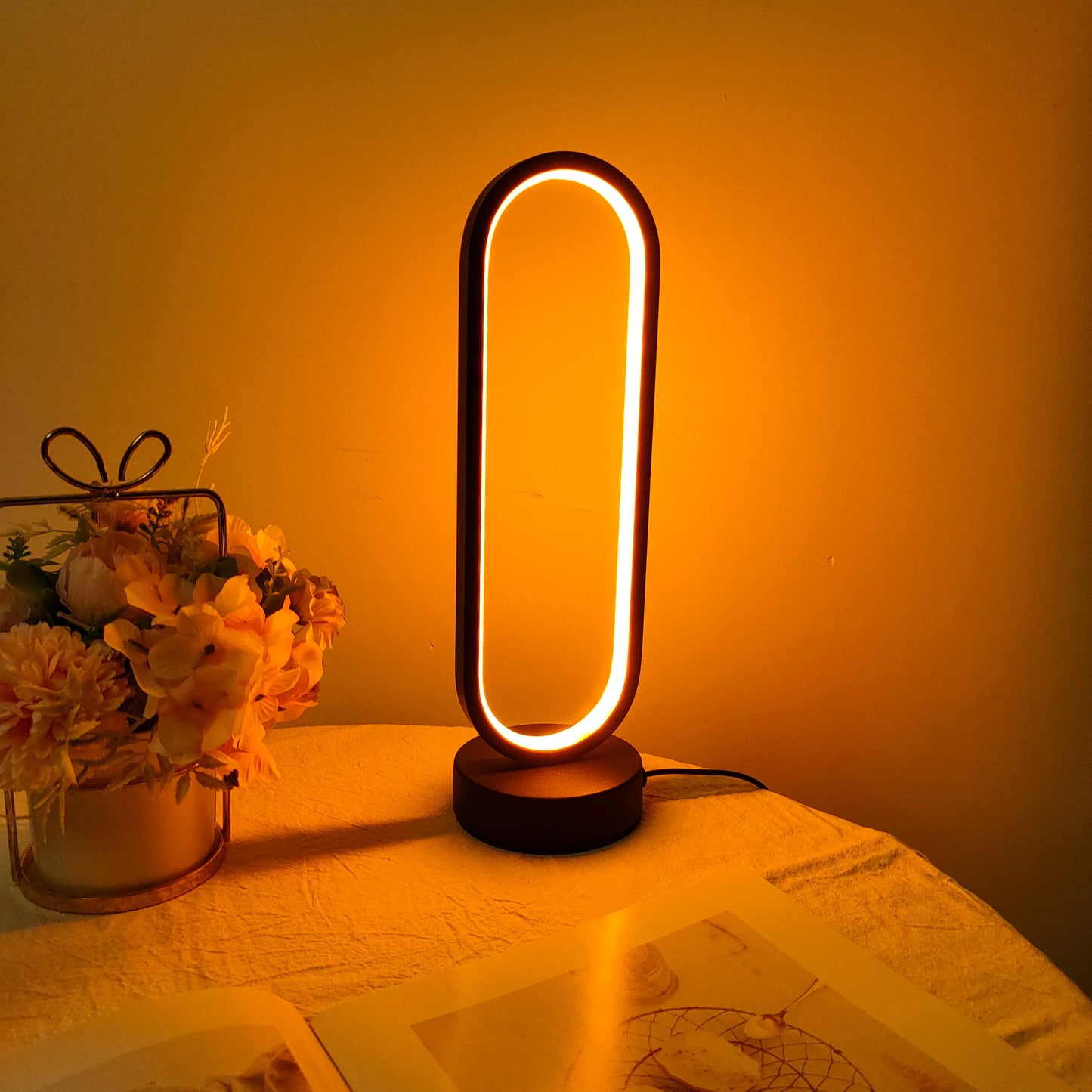 Three-color Dimming Bedside Lamp