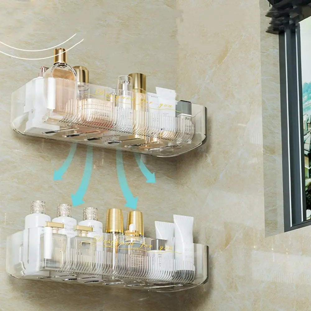 Wall-mounted Plastic Bathroom Shelf