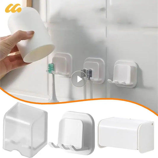 Wall-mounted Dustproof Toothbrush Holder