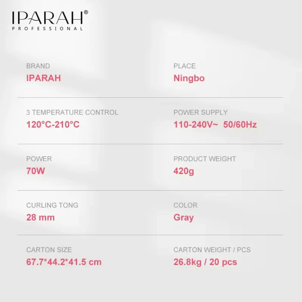 IPARAH Electric Hair Straightener