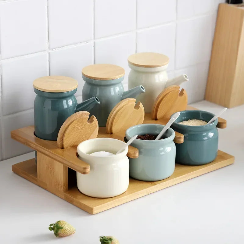 Kitchen Seasoning Tank Set