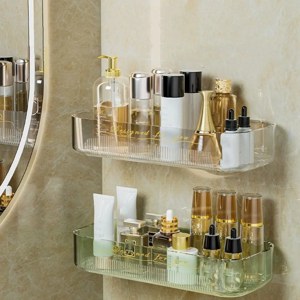 Wall-mounted Plastic Bathroom Shelf