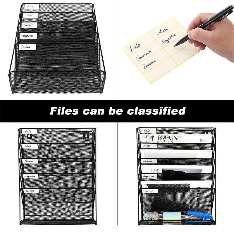 Wall-Mounted File Rack